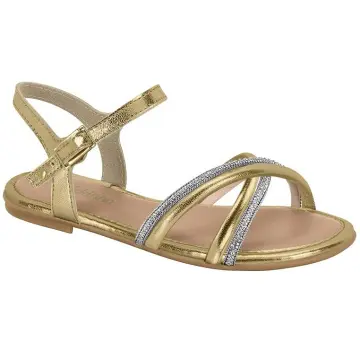 Sandália Rasteira Molekinha 2157.120(R$32,90 X 12 PARES)(25/34) DOURADO