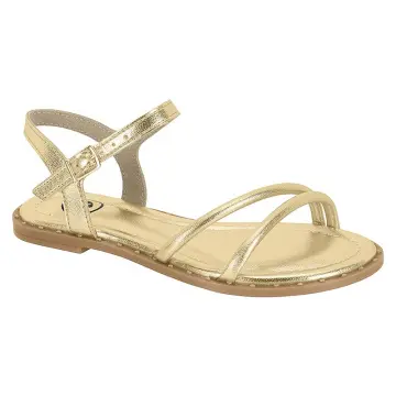 Sandália Rasteira Molekinha 2342.107(R$26,90 X 12 PARES)(26/36)DOURADO
