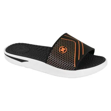 Chinelo Slide Infantil Molekinho 2421.118.293(R$32,90 X 12 PARES)(27/36)PRETO/LARANJA