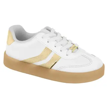 Tênis Casual Molekinha 2582.102(R$44,90 X 12 PARES)(26/36) BRANCO/DOURADO