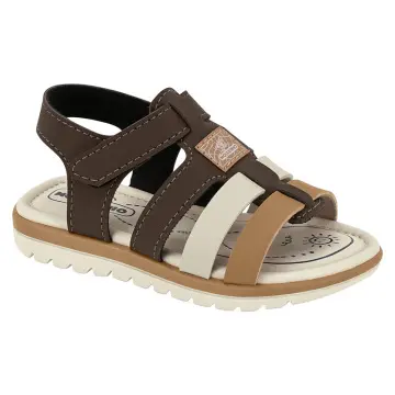 Sandália Papete Bebê Molekinho 2650.201.139(R$39,90 X 12 PARES)(19/26) CAFE/BRANCO OFF