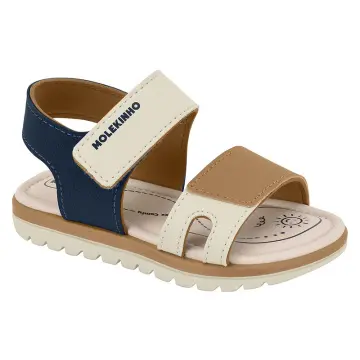 Sandália Papete Bebê Molekinho 2650.203.139(R$39,90 X 12 PARES)(19/26) MARINHO/BRANCO