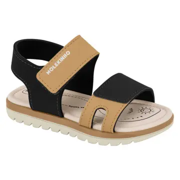 Sandália Papete Bebê Molekinho 2650.203.139(R$39,90 X 12 PARES)(19/26) PRETO MOSTARDA