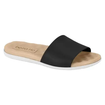 Tamanco Rasteira Slide Beira Rio 8360.303(R$26,90 X 12 PARES)(34/39) PRETO