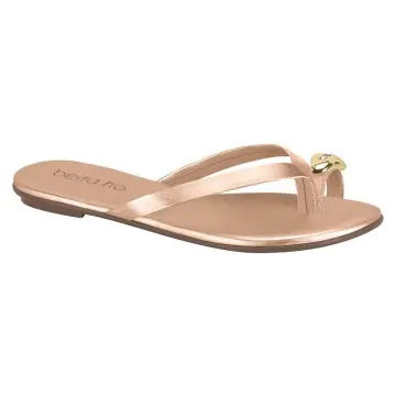 Tamanco Beira Rio Conforto 8384.767.305(R$29,90 X 12 PARES)(34/39)OURO ROSADO