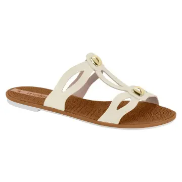 Sandália Moleca Slide 5297.4809(R$39,90 X 12 PARES)(34/39)BRANCO OFF