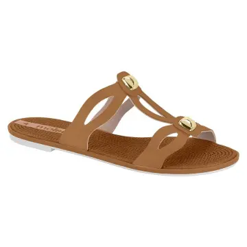 Sandália Moleca Slide 5297.4809(R$39,90 X 12 PARES)(34/39)CAMEL