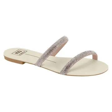 Tamanco Moleca Slide Básico 5557.100.264(R$31,90 X 12 PARES)(34/39)CRISTAL BRANCO OFF