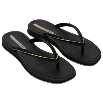 Chinelo Ipanema Glow 27398 (R$15,10 X 12 PARES) (34/39)-PRETO/PRETO/DOURADO