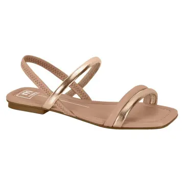 Sandália Rasteira Moleca 5462.111.306(R$32,90 X 12 PARES)(34/39)OURO/ROSADO/NUDE