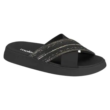Sandália Feminina Moleca 5469.138 (R$49,90 X 12 PARES)(34/39)-PRETO/PRETO