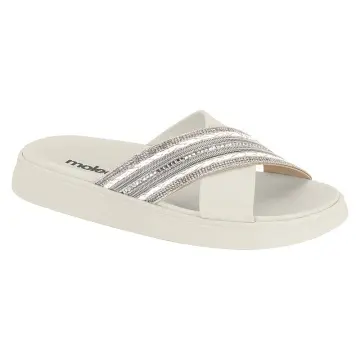 Sandália Feminina Moleca 5469.138 (R$49,90 X 12 PARES)(34/39)-BRANCO OFF WHITE