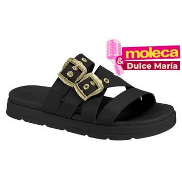 Sandália Feminina Moleca 5490.124 (R$55,90 X 12 PARES)(34/39)-PRETO