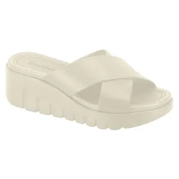 Anabela Feminino Moleca 5536.108 (R$55,90 X 12 PARES)(34/39)-BRANCO OFF WHITE