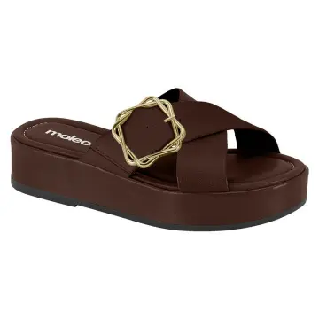 Sandália Moleca 5553.101 (R$56,90 X 12PARES)(34/39)-CHOCOLATE