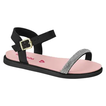 Rasteirinha Molekinha Urbano 2312.258 (R$36,90 X 12 PARES)(25/34)preto-cristal