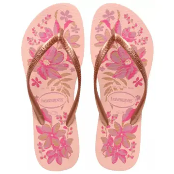Havaianas Fem. Slim Organic 41328311 ROSA/DOURADO 33/40